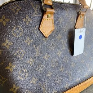 Used Louis Vuitton Handbag/Pvc/Brw/Total Pattern/Alma/M51130//Bag